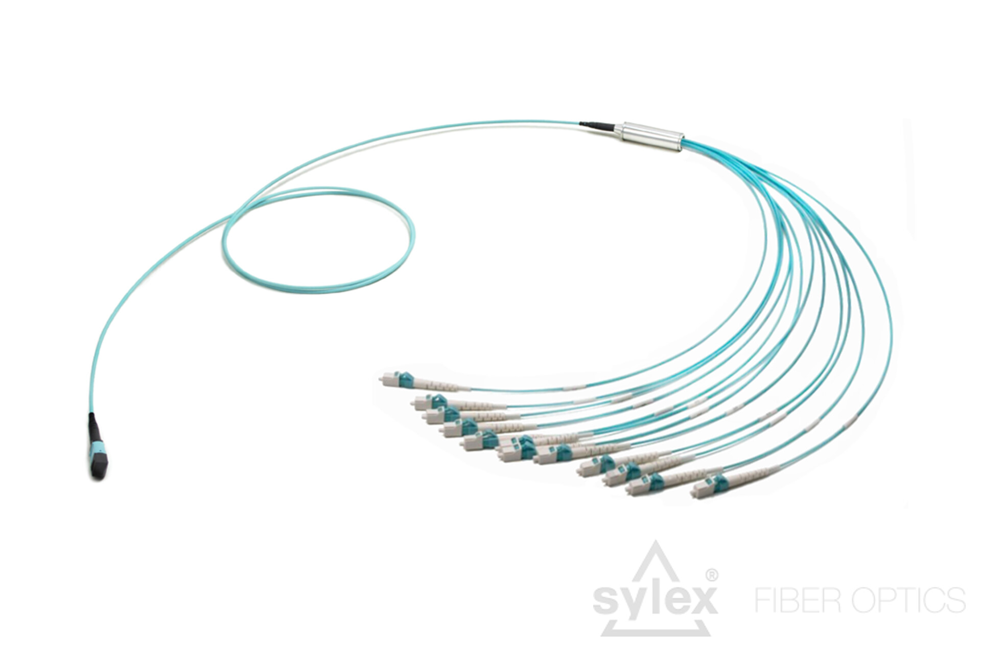 MTP – LC 12-fiber Duralino fanout – Simplex