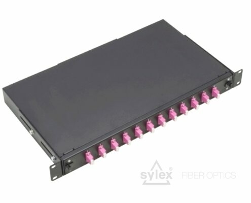 LC 1U patch panel – with adapters