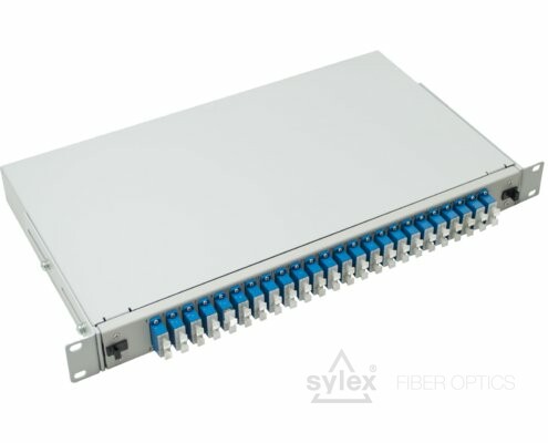 SC 1U patch panel – with adapters