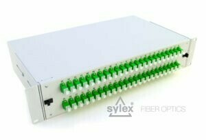 SC 2U patch panel – fully loaded