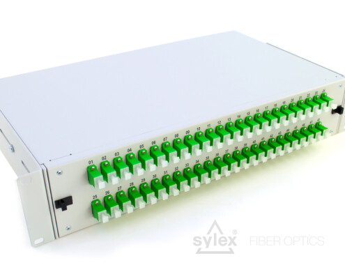 SC 2U patch panel – fully loaded