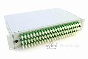 E2000 2U patch panel – fully loaded