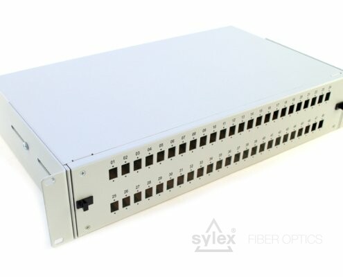 Empty 2U patch panel with E2000 front panel